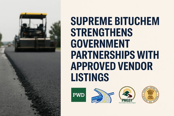 Supreme Bituchem Strengthens Government Partnerships with Approved Vendor Listings